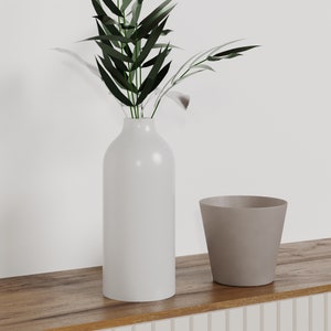 2 Pieces Vase STL Files for 3D Printing | Modern Vase 3D Print Stl File | Stl File For 3D Printers | 3D Home Decor - Digital Download
