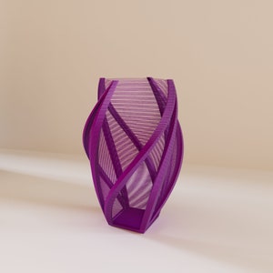 Purple Vase Multi-functional Pen Holder Planter 3D Model