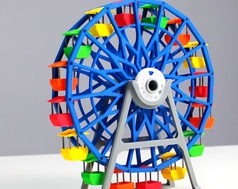 Riesenrad 3d STL digitaler Download Spielzeug Riesenrad Gondel buntes Geschenk für Kinder 3d druckbare Datei