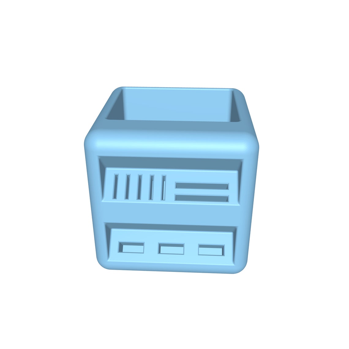 Printable 3D STL Multifunctional Gift Pen Holder Stl File Pen Box 3D