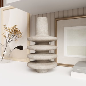 Producto imprimible en 3D, jarrón, jarrón mínimo, archivos STL para impresión 3D, jarrón moderno, decoración, archivo Stl imprimible en 3D, modelo 3D para decoración del hogar DIY