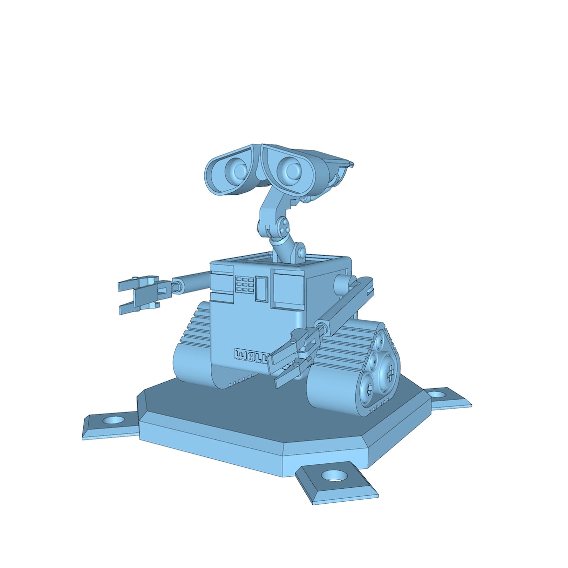 Walle Robot 3d STL Printable Wall E Joined Toys Pieces 3D Model STL