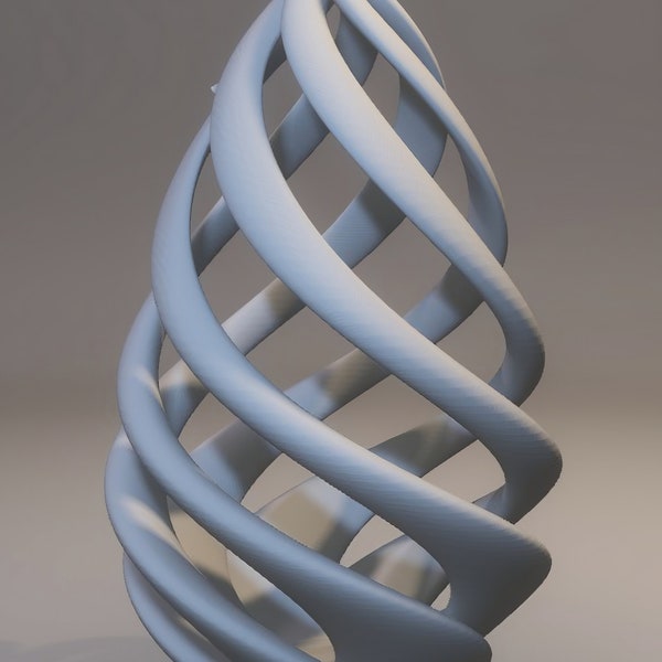 Vase en spirale modèle 3d Stl pour CNC pour l'impression d'ornements décoratifs pour la maison en spirale de vase Stl