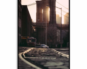 Brooklyn Bridge Art Print, Dumbo Brooklyn Wall Art, New York Photography, NYC Wall Art Prints for Home Decor