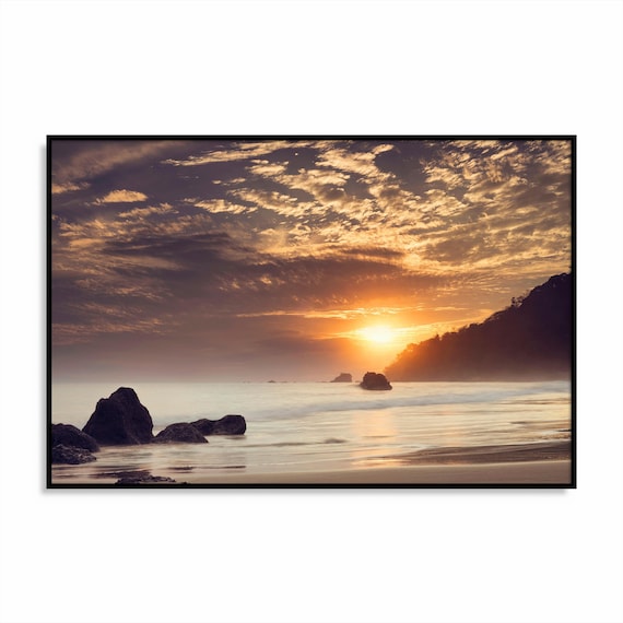 Costa Rica Beach Sunset Art Print, Tropical Coastal Wall Art, Costa Rica Photography, Art Prints for Home Decor