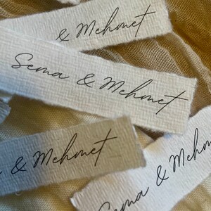 40 Handgemachte Etiketten - Personalisiert & Umweltfreundlich - Geschenkanhänger, DIY Tags, Hochzeit, Babyparty, Produkte, Vintage Look