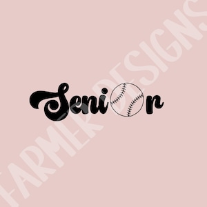 SENIOR Retro Svg Sports Clipart Senior Baseball Svg, Senior Softball Mom Svg, Senior Baseball Gift, School Softball Svg Digital Download