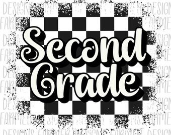 Second Grade Checkered png, Retro Teacher Png Design, Teacher You Are Png, Back To School Png Design, First Day Of School Png Sublimation
