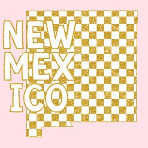 White and Gold Glitter New Mexico Png, New Mexico State png, Alabama sign png, Instant Digital Download, Tshirt Sublimation Design