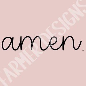 Prayer PNG Digital Design Download, Amen png, Jesus png, Christian png, Pray png, Handwritten png, single color png, Retro png