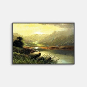 PITTURA PAESAGGIO VINTAGE / Download digitale / Arte stampabile / Arte della parete / Stampa digitale / XIX secolo / 0009