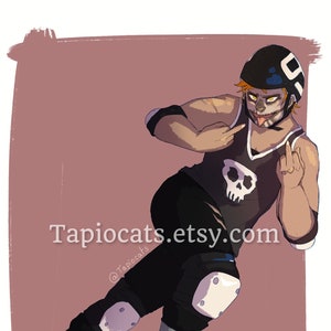 The Locked Tomb - Ninth House Roller Derby (Gideon) print