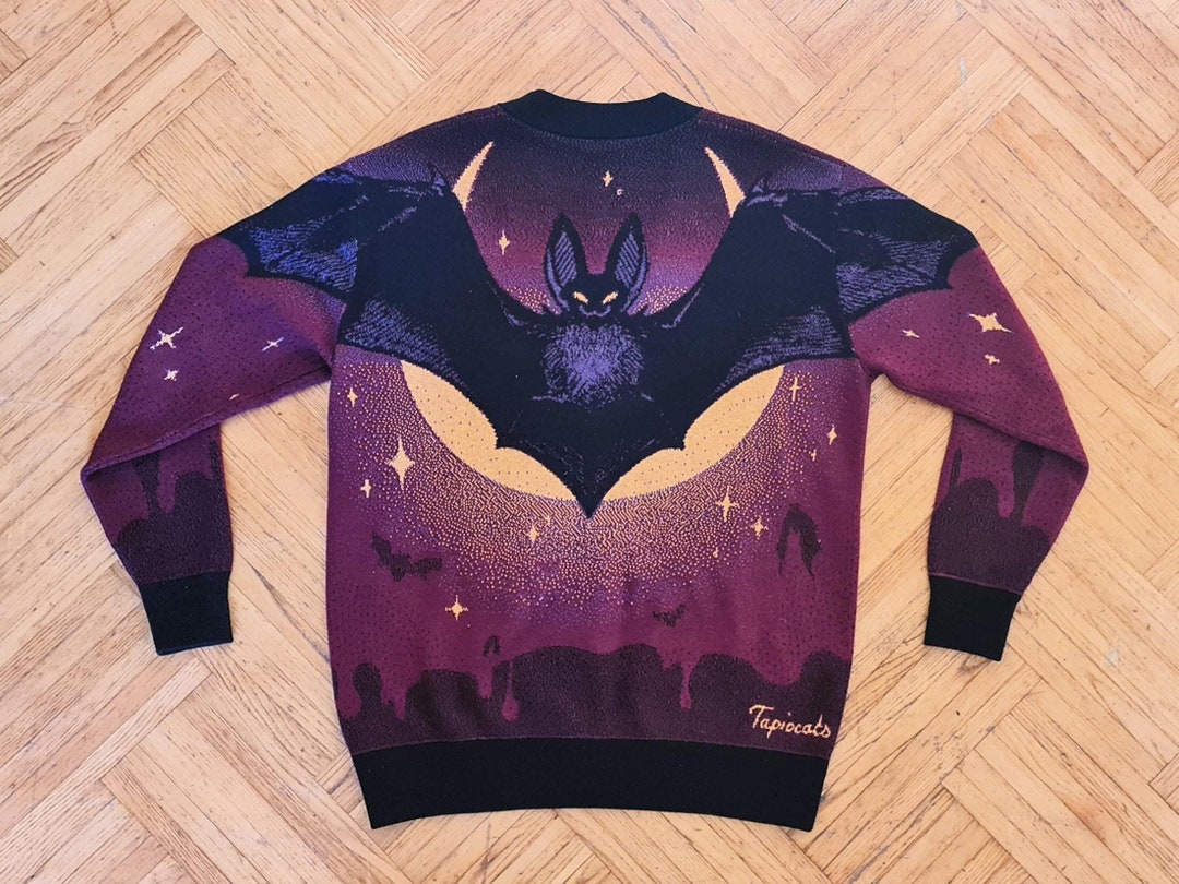 Bats, Vampire Knitted Cardigan - Made to Order - Etsy