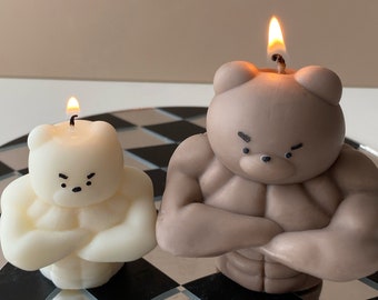 Mini Buff Bear Candle - Best Candles