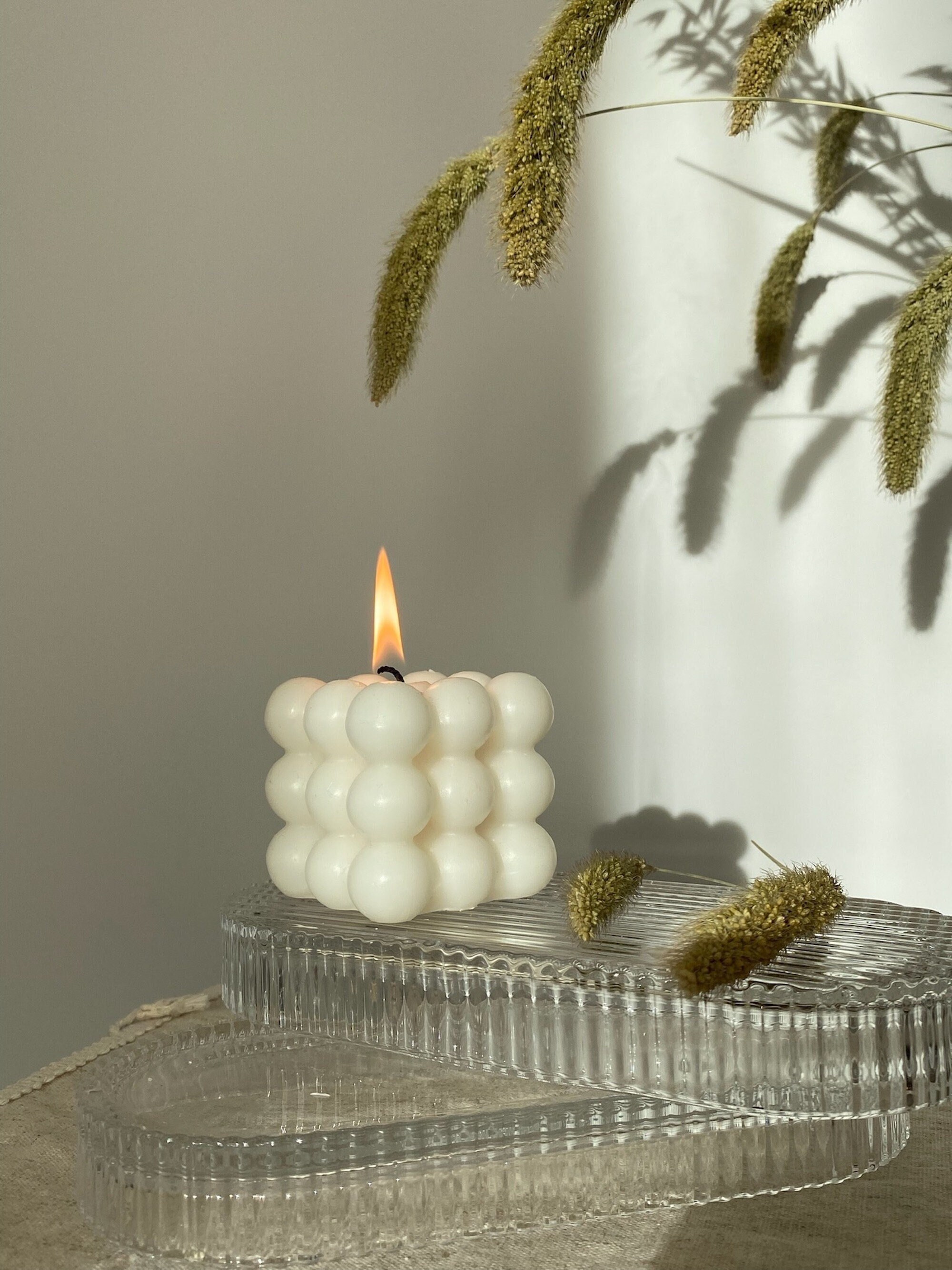 Bubble Candle Aesthetic Candle Small Bubble Candle Home Etsy UK