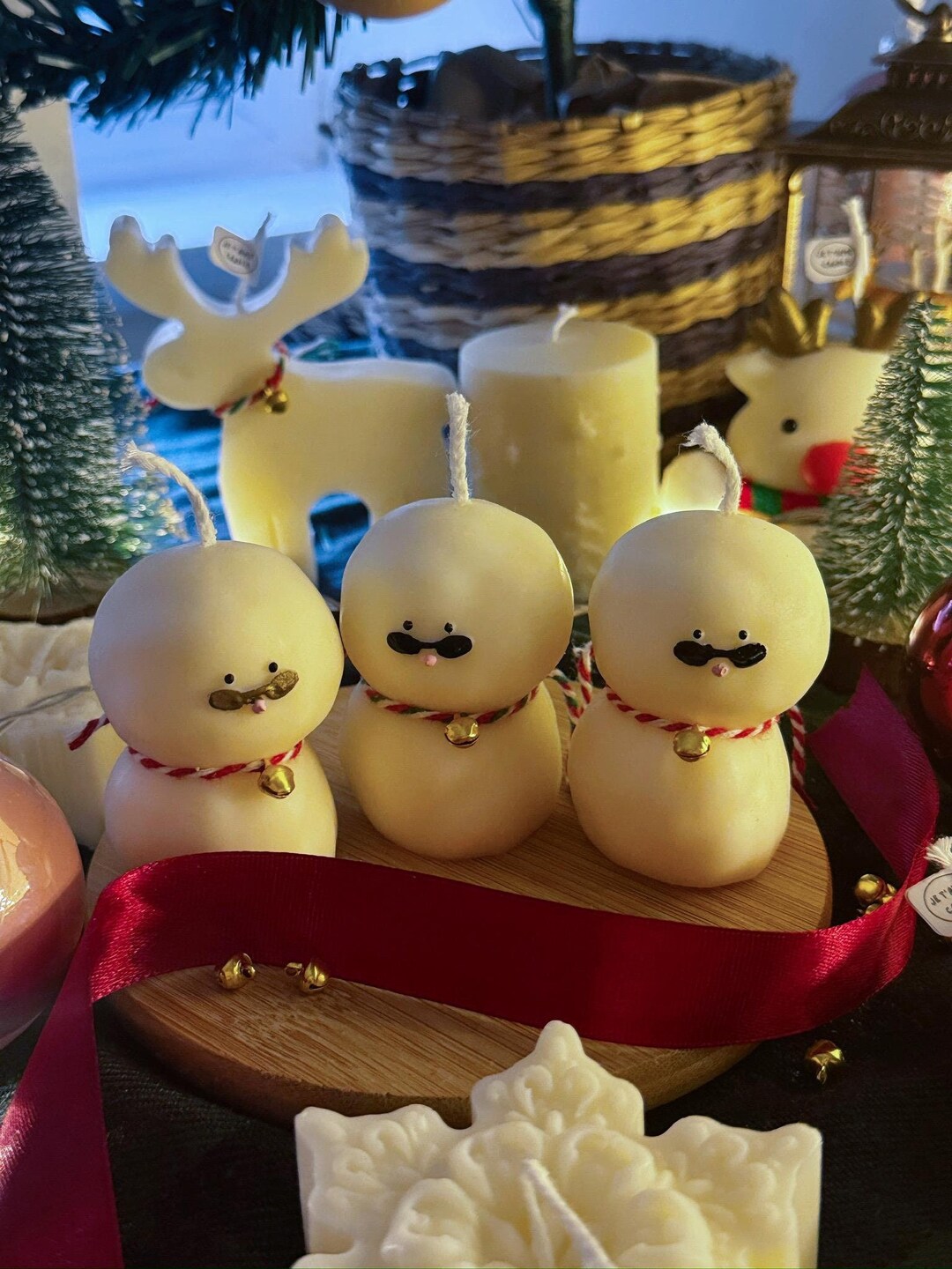2024 Christmas Snowflake & Snowman Christmas Scented Candle Gift Set
