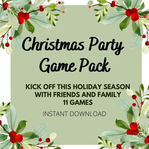 Pack de fête de Noël 11, Gauche Droite, Bingo, Word Scramble, Scattergories