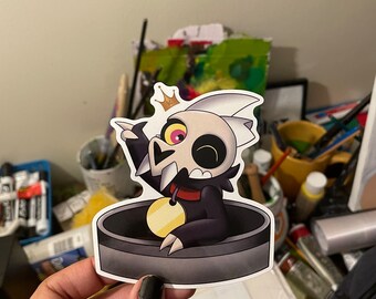 King Clawthorne in Trash The Owl House TOH Cartoon Animated Vinyl 4.0in by 4.0in Die-Cut  Sticker