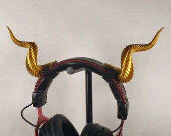 ヘッドセット用スパイラルホーンアタッチメント、ゲームおよびストリーミングヘッドセットアクセサリー、コスプレ、ストリーミング小道具、ゲームストリーマーギフト