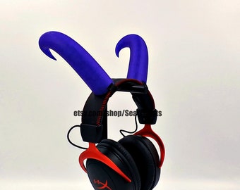 Cartoon Devil Horns Attachment for Headset, Gaming and Streaming Headset Accessories, cosplay, gaming streamer gift, bull horns, demon horns