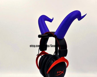 Cartoon Devil Horns Attachment for Headset, Gaming and Streaming Headset Accessories, cosplay, gaming streamer gift, bull horns, demon horns