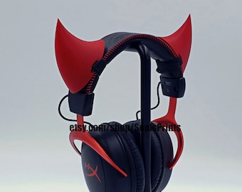 Accesorio de bocina Spike Devil para auriculares, accesorios para auriculares para juegos y transmisión, cosplay, accesorio de transmisión, regalo de transmisión de juegos
