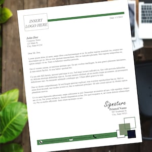Faça você mesmo, papel timbrado personalizável, PDF e MS Word para impressão, baixe o logotipo e a marca de pequenas empresas