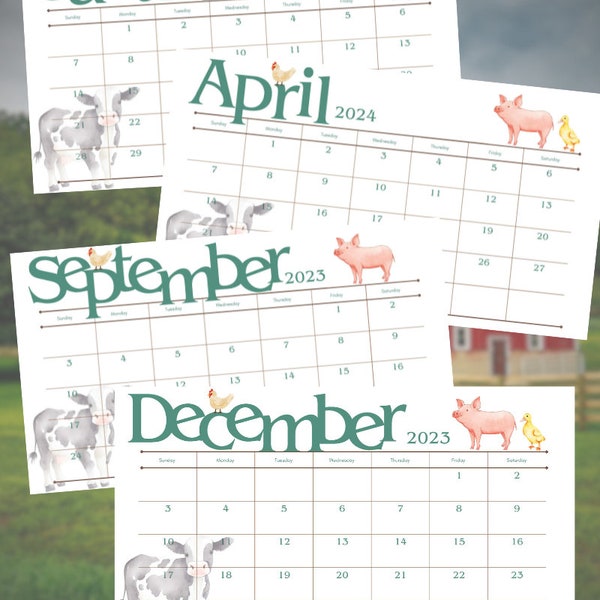 2024 Duck Calendar Etsy
