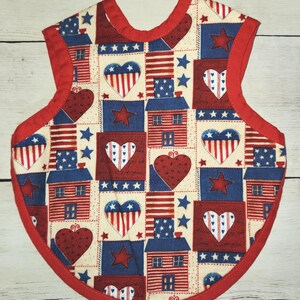USA Flagge Baby Bapron, 100% Baumwolle saugfähige Lätzchen, Säuglingsfutterabdeckung