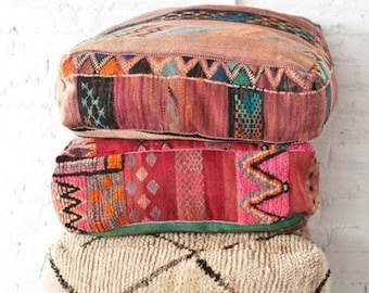 70% OFF Morocco Kilim Pouf, Outdoor Furniture Pouf, Vintage Moroccan Ottoman, Outdoor Chair Pouf, Yoga Meditation Poof, Outdoor Kilim Poufs