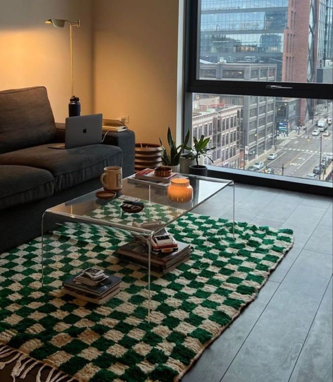 Moroccan Checkered Rug – A Handwoven Gem Featuring a Timeless Checkered ...