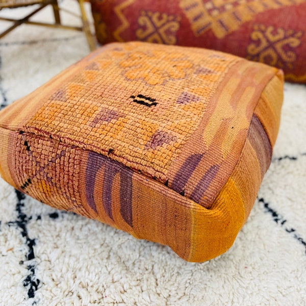 70%OFF** Pouf Cover Ottoman Bohemian Floor Cushion Pillows Vintage Pouffe Living Room Bedroom Kids Distressed Traditional Persian Boho gift