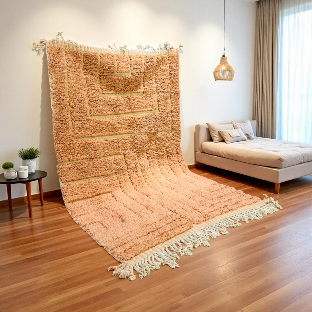 Sandstone Gride - Luxury Shag Moroccan Rug main image 1