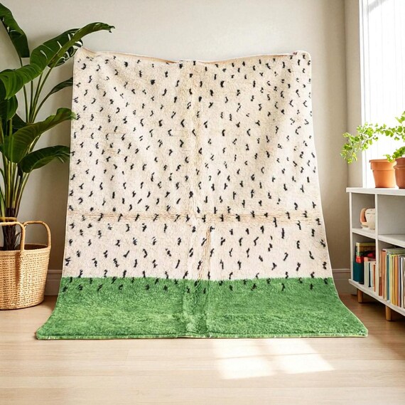 モロッコ絨毯Beni Ourain rug Beni Ourain Rug, Authentic Moroccan Rug, Berber Carpet, Genuine