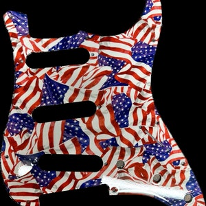 Custom American Flag Print 11 Hole Fender Stratocaster Standard E-Gitarren Pickguard