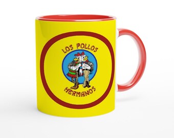LOS POLLOS HERMANOS - series mug - Tribute Gus Fring mug/ Poster/ Movie mug/ Cult movie/ Ceramic mug/ Coffee mug/ Tea mug/ 11oz