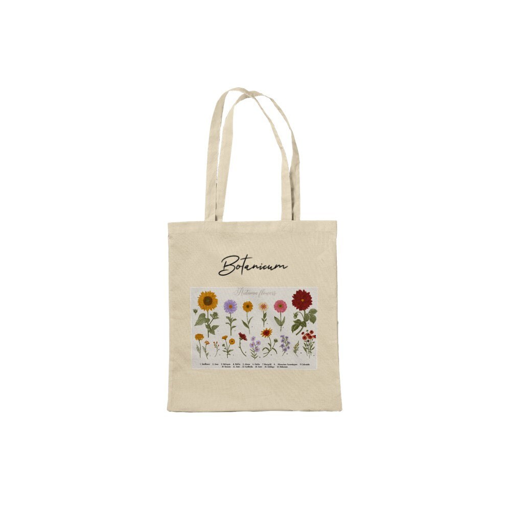 Flower Tote Bag- ARTSY Tote Bag/ Canvas Tote Minimal/ Farmes Market tote/ Gift for her/ Graduation gift