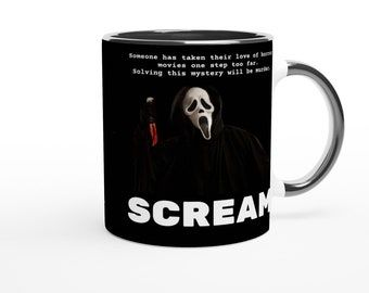 SCREAM // mug/ tribute mug/ movie mug/Christmas gift idea/ cafe mug/ tea mug/ ceramic mug/ 11 oz
