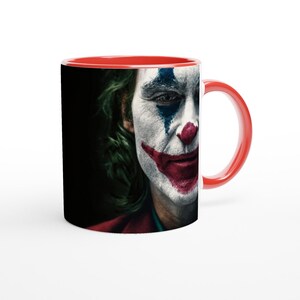 Joker Mug – Joaquin Phoenix Tribute, Dark Movie Ceramic Cup 11oz, Cult Film Gift for Joker Fans