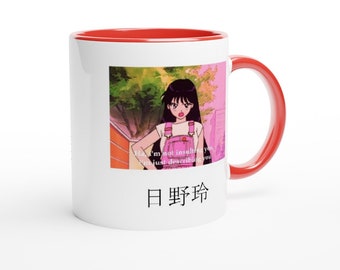 REI Hino/ Sailor Mars/ SAILOR Moon/ Friendly/ Anime Mug, Manga Gift, Japan Coffee Mug, Coffee Mug Humor/ Gift idea for ANIME Fan Mug/90's