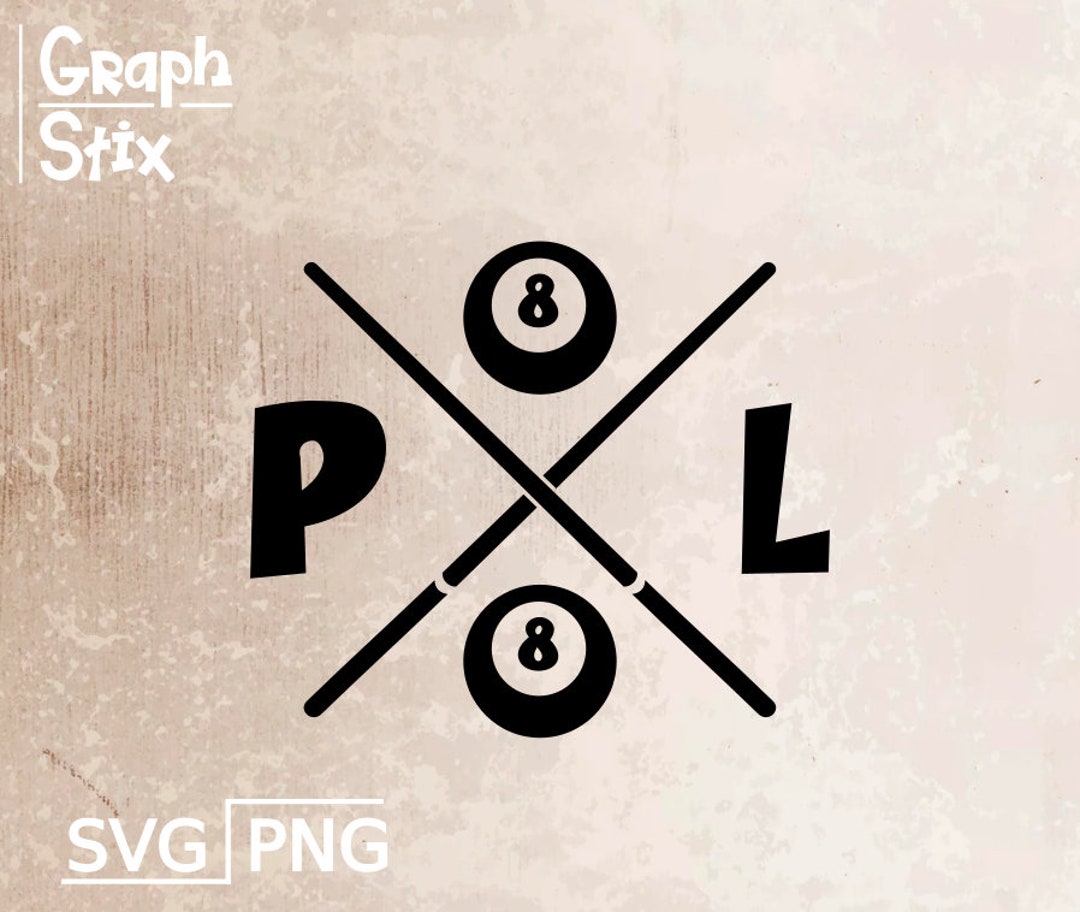 Pool Text Vector Pool, Text, Premium Vector Logo, Billiards Decal, Clipart SVG Design ...