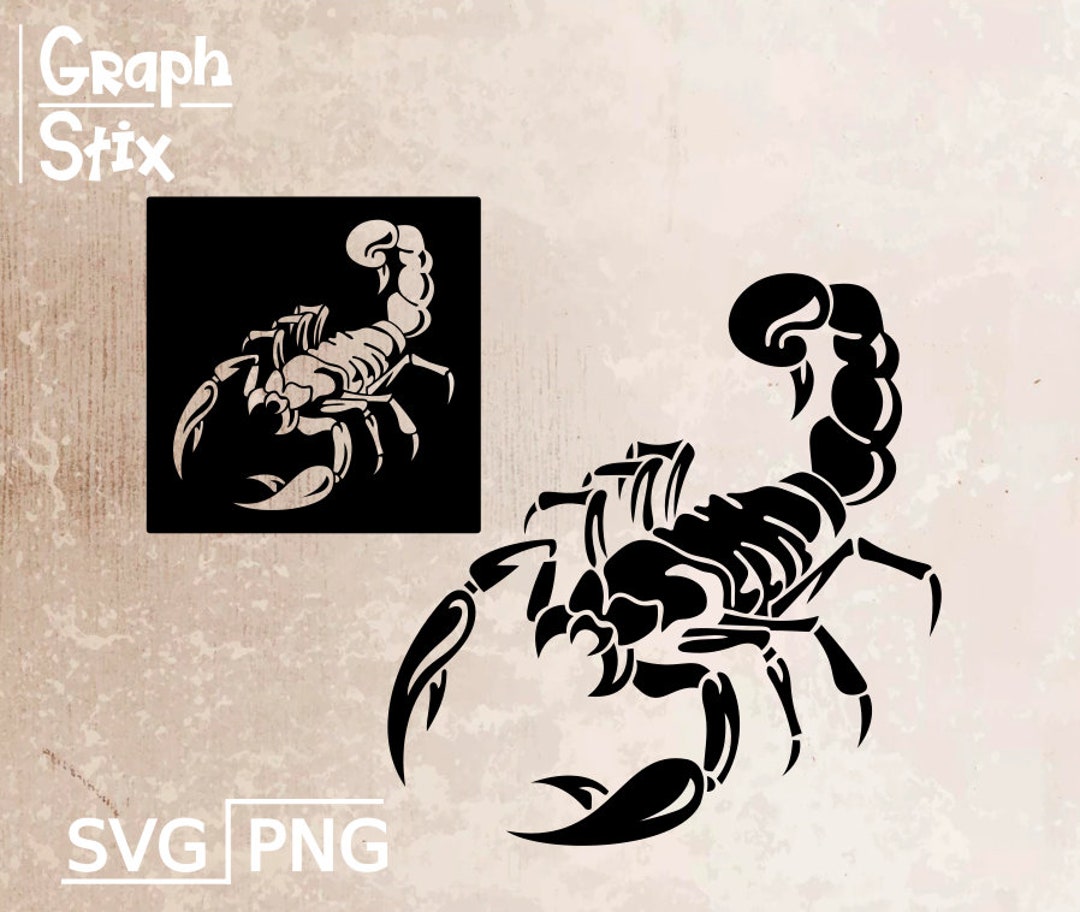 Scorpion Logo Design, Premium Vector, Decal, Clip Art SVG Sign for