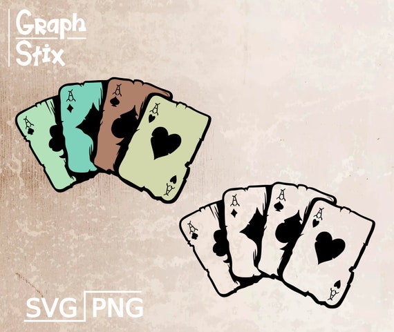Speelkaarten four of kind aces kaarten premium vector - Nederland
