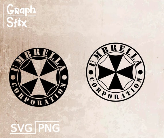 Umbrella corporation, text and logo design, premium vector, decal, Clip art  SVG sign for print and cut