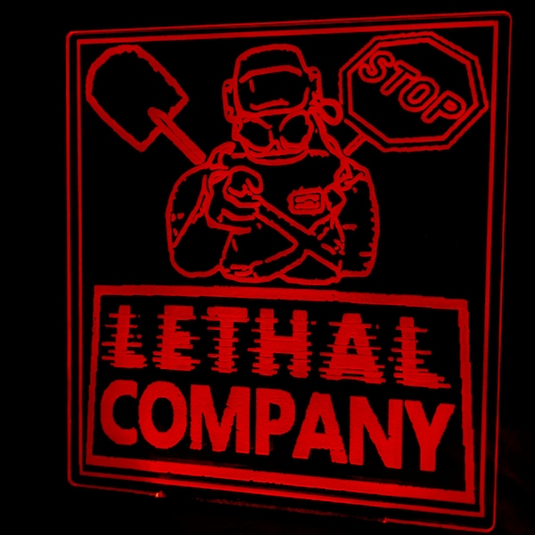 Lampe acrylique LED de Lethal Company