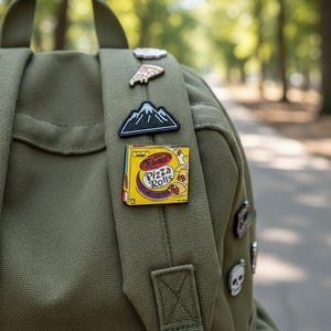 Pizza Rolls Enamel Pin|Stocking Stuffer Gift