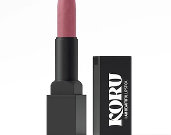 Velvet Rebel Inspiration Hue | Nature-Infused Nourishing Satin Lipstick - Waterproof, Plant Extract, Natural Makeup - Cruelty-Free