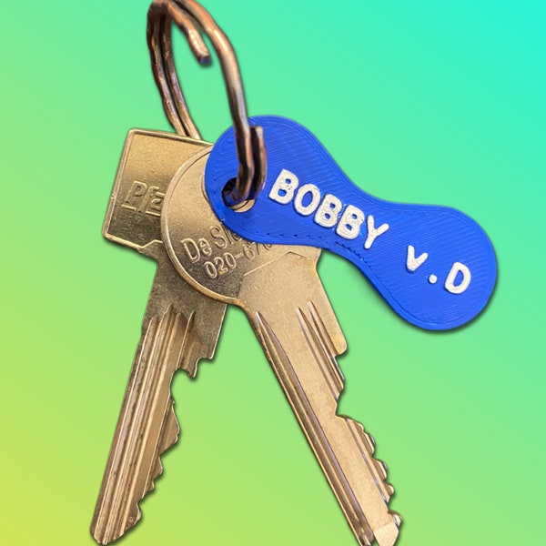 Personalized 3D Printed Key Chain | Luggage/School/Bag/Identification Tag | Small Gift | Branding/Promotional Item Active - #2