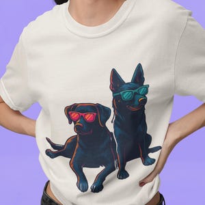 Personalised Retro Cartoon Pet Unisex T-shirt, Custom Shirt, Vintage Animal Tee, Personalized Dog Cat Bird Shirt, Cute Pet Lover Gift