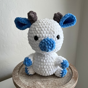 Cute Crochet Amigurumi Cow Plush, Handmade Cow, Crochet Cow, Cow